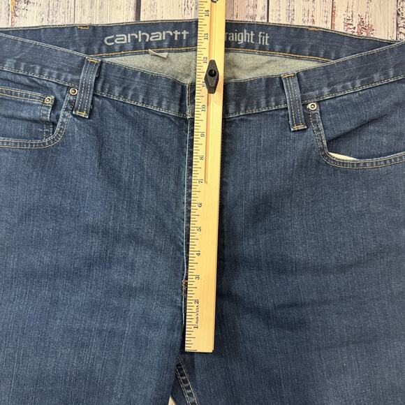 Carhartt Rugged Flex Straight Jeans Men’s 40x30 Dark Wash Stretch Workwear - Picture 5 of 8